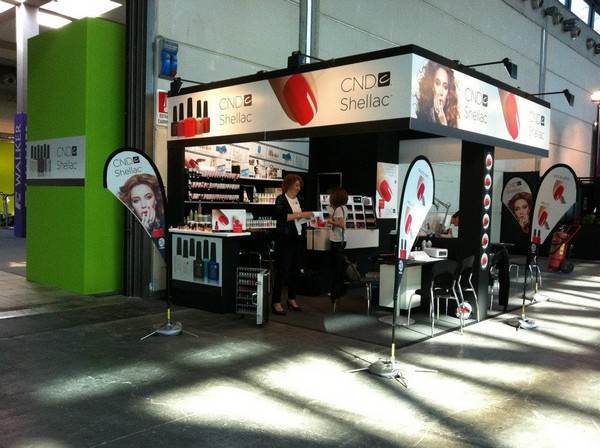 Alcuni scatti dello stand CND: Shellac, Brisa Gel, Acrilico Retention+, Smalti @ Rimini Wellness!